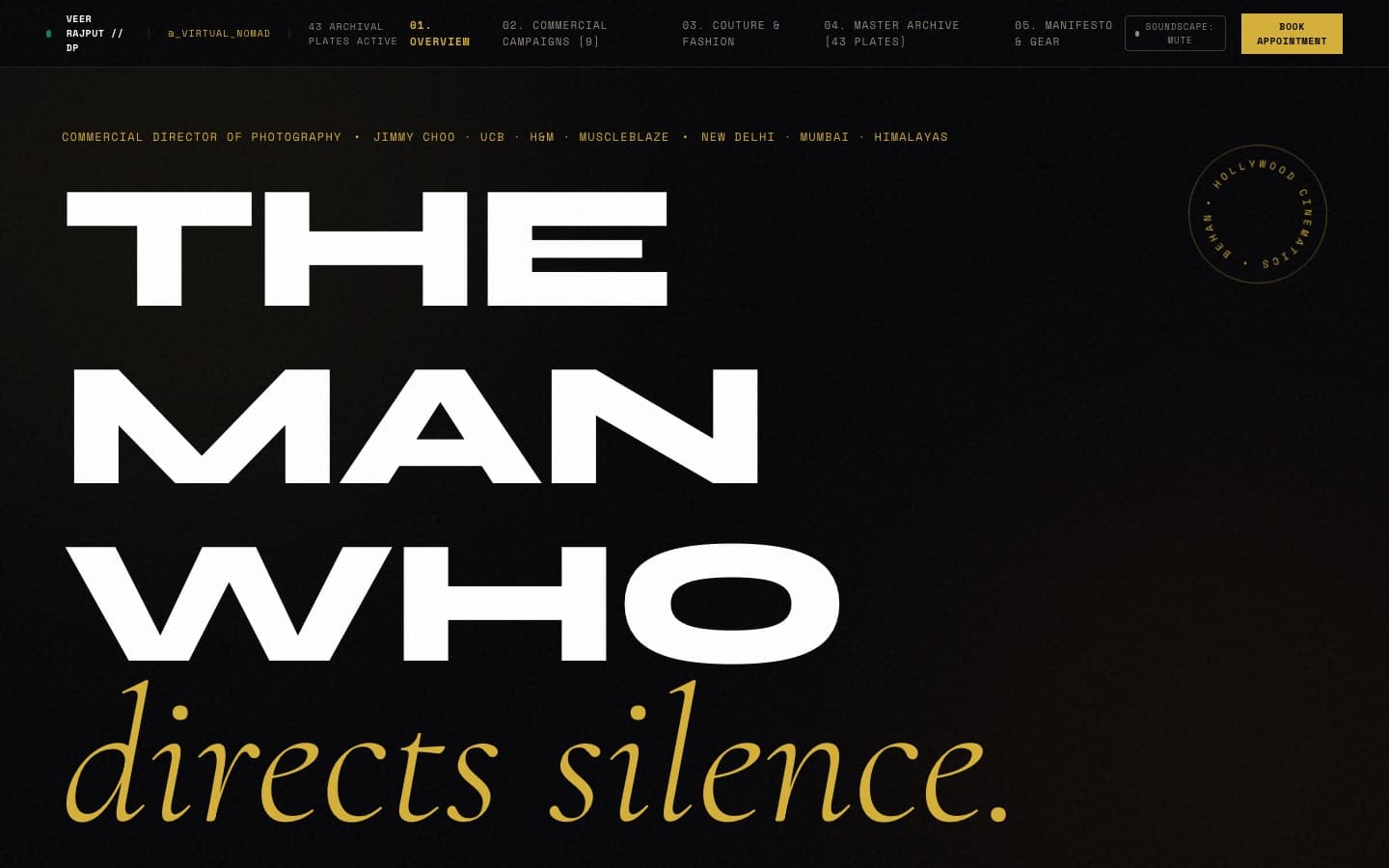 A generated website for Veer Rajput